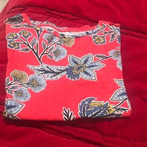 Floral short sleeve t shirt from LOFT.  Size large.